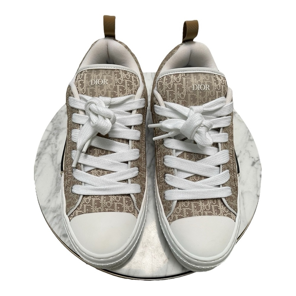 Dior B23 Skater Low Top Beige Dior Oblique Jacquar - Picture 6 of 13